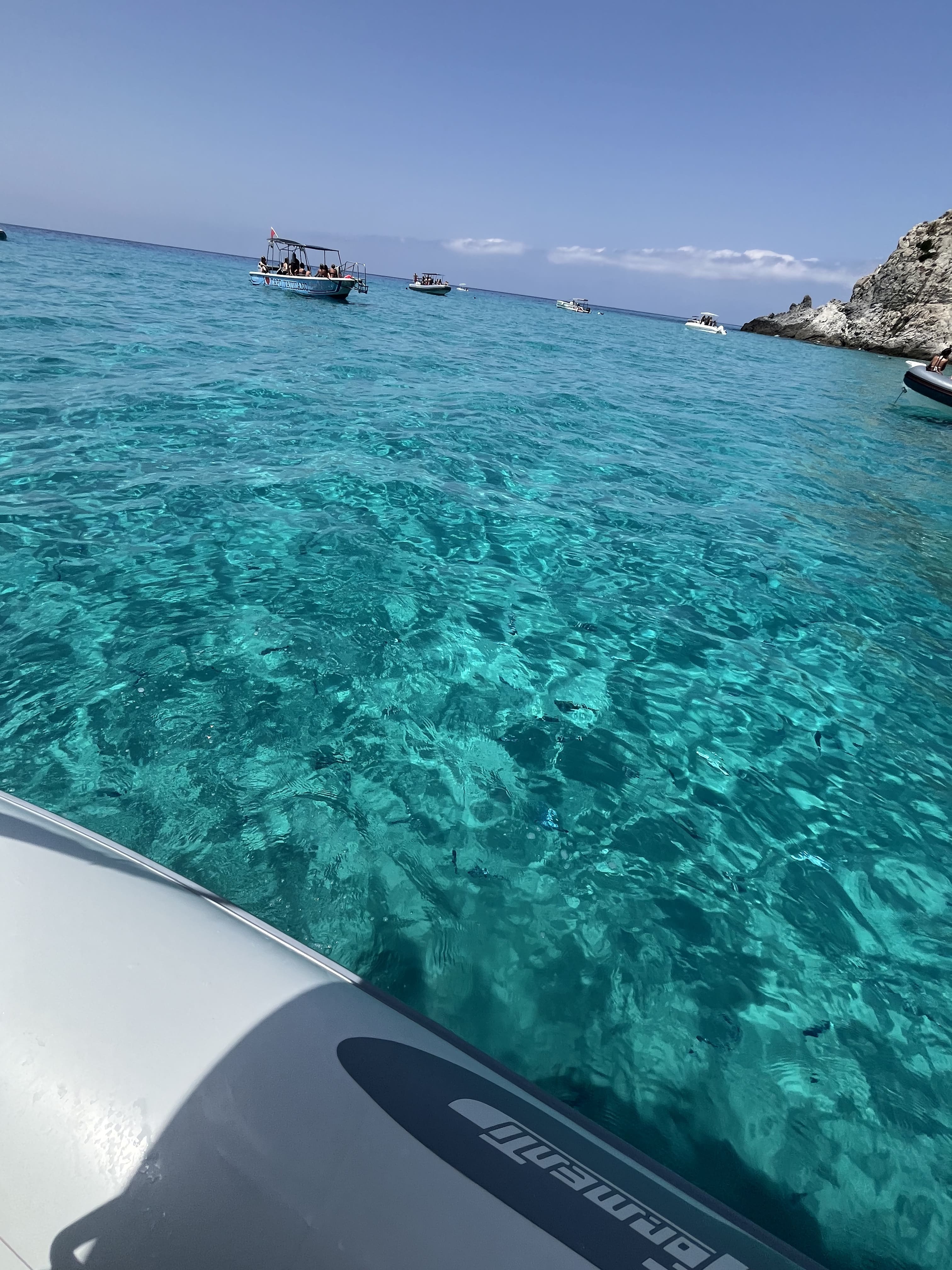 Skyline di Tropea illuminata al rientro